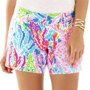 Lilly Pulitzer Callahan Short Lets Cha Cha Coral Short Size 14